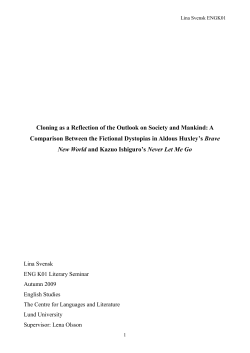 Cloning as a Reflection of the Outlook on Society and Mankind: A