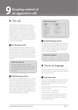 Unit 9 - Cambridge University Press