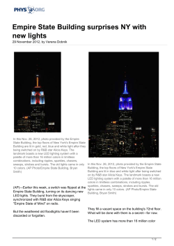Empire State Building surprises NY with new lights