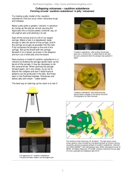 Collapsing volcanoes &ndash; cauldron subsidence