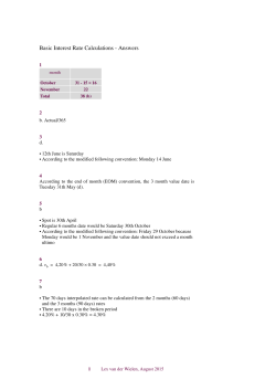 Basic Interest Rate Calculations - Answers