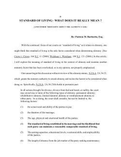 standard of living&ndash; what does it really mean