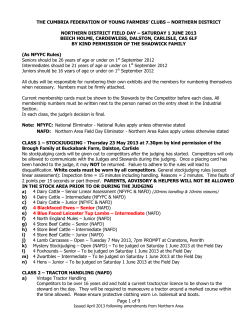 Final Schedule ND Field Day with NA amendments
