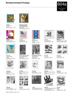 QSG 604a Basic Standards for All Mailing Services