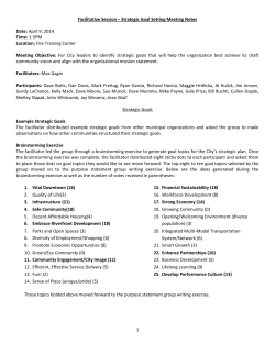 Facilitative Session