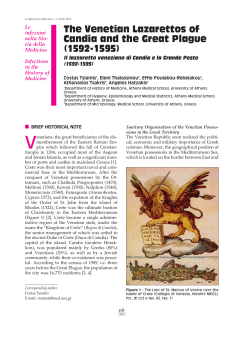 The Venetian Lazarettos of Candia and the Great Plague (1592