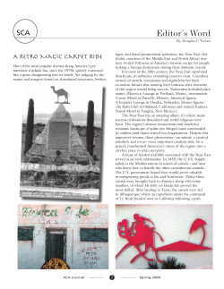 Editor`s Word - Motels of the Southwest