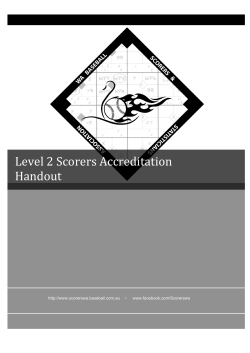 Level 2 - Scorers WA