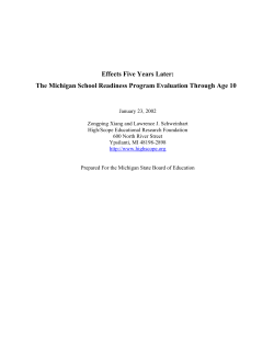 Effects Five Years Later