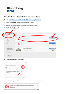 Google Chrome Spoon Extension Instructions