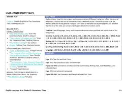 unit: canterbury tales
