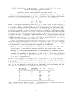 ALMA Cycle 2 Relative Integration times for 12-m, 7