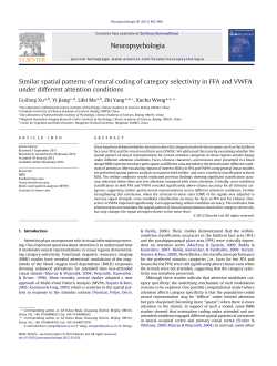 Similar spatial patterns of neural coding of category selectivity in