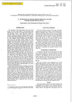 Petrology of igneous rocks from leg 22 in the