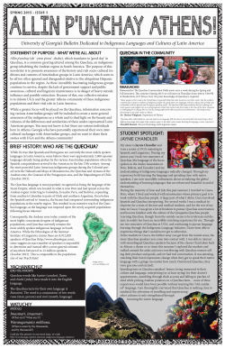 to see Athen`s first newsletter - Department of Romance Languages