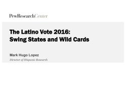The Latino Vote 2016: Swing States and Wild Cards