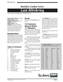 Last Blitzkrieg Rules.indd
