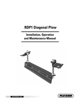 RDP1 Diagonal Plow