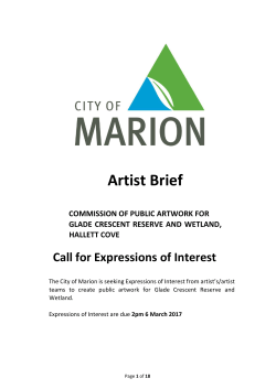 Artist Brief - City of Marion