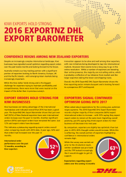 2016 exportnz dhl export barometer
