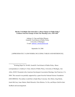 Did the Civil Rights Movement Have a Direct Impact on Public Policy