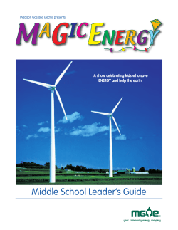 Magic Energy - Middle School Leader`s Guide