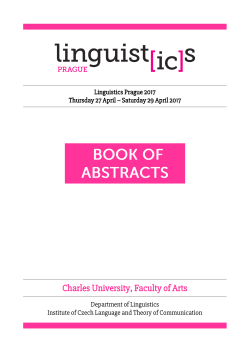 pdf - Linguistics Prague