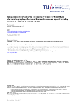 Ionization mechanisms in capillary supercritical fluid