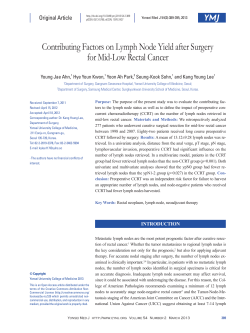 Contributing Factors on Lymph Node Yield after Surgery for Mid