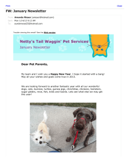 Hotmail Print Message - Netty`s Tail Waggin` Pet Services