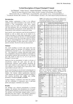 Verbal Description of Organ Principal 8` Sound