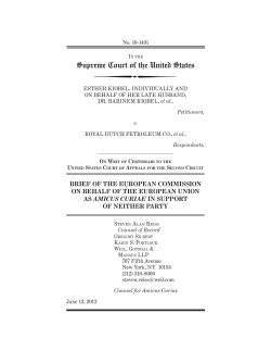 European Commission on Behalf of the European Union