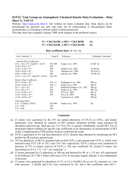 Data Sheet X_VOC15 - IUPAC Task Group on Atmospheric