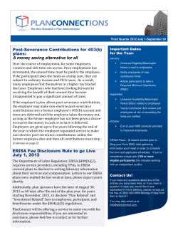 Post-Severance Contributions for 403(b) plans: A