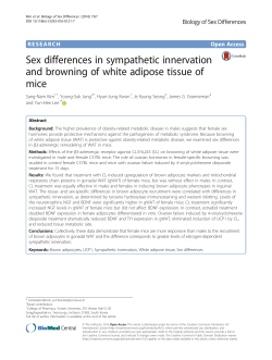 Sex differences in sympathetic innervation and browning of white