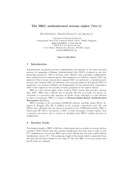 HKC - Crypto competitions