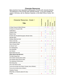 Many teachers have requested a bibliography of books with