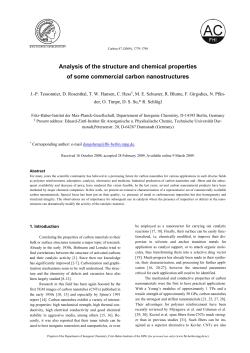 Analysis of the structure and chemical properties of