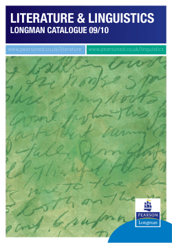 Linguistics Catalogue 09-10.indd