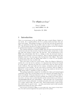 The ellipsis package - UNL | Math | Mirror