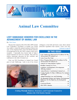 Animal Law Committee Fall 2015