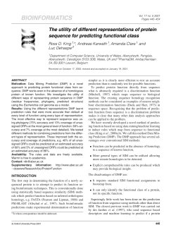 The utility of different representations of protein sequence for