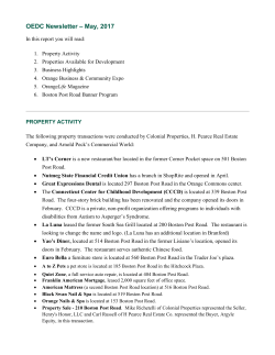 OEDC Newsletter &ndash; May, 2017 - Orange Economic Development