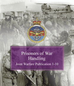 JWP 1-10 Prisoners of War Handling