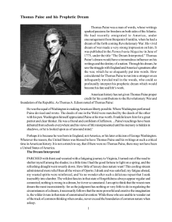 Thomas Paine and his Prophetic Dream LATEST.p65