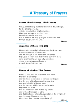 A Treasury of Prayers - United Reformed Church