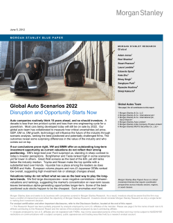 Global Auto Scenarios 2022: Disruption and Opportunity Starts Now