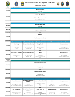 2014 California Gang Investigators Conference