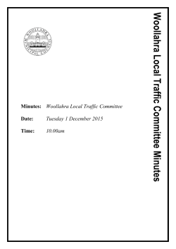 1 December 2015 Traffic Minutes