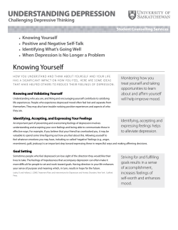 Address depressive thinking workbook - Students